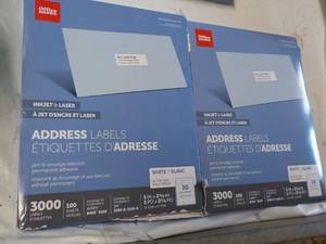lot 33 image: Office Depot 6000 Address Labels 1 ...