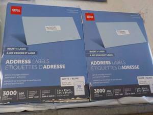 lot 34 image: Office Depot 6000 Address Labels 1 ...