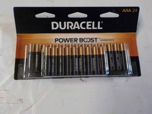 lot 36 image: 24 Duracell Power Boost AAA Batteri...