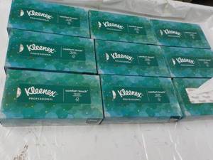 lot 44 image: 9 Boxes Kleenex Facial Tissues...