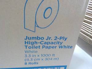 lot 85 image: Pacific Blue 8 Rolls Jumbo Jr 2 Ply...