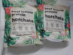 lot 111 image: 2 Beef Isolate Protein Horchata Die...