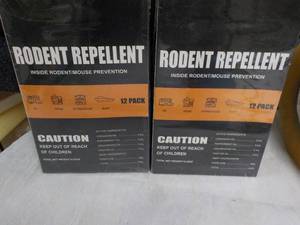 lot 189 image: 2 Boxes Rodent Repellent 12 packs ...