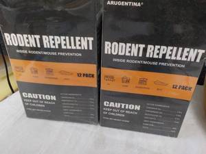 lot 190 image: 2 Boxes Rodent Repellent 12 packs ...