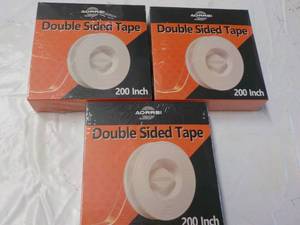lot 235 image: 3 rolls 200 inch Double Sided Tape...