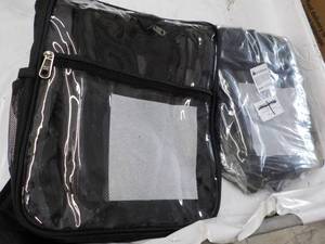 lot 249 image: 2 Clear Backpacks- stadium approved...