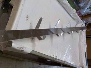 lot 307 image: 50 Long Stainless Steel Wall Coat ...