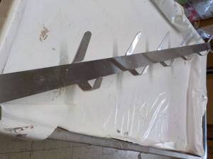 lot 308 image: 50 Long Stainless Steel Wall Coat ...