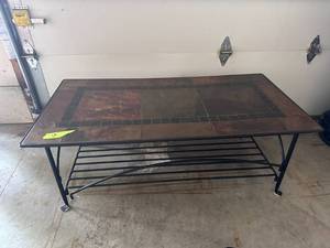 lot 14 image: Solid Stone Coffee Table