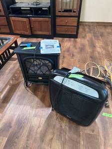 lot 24 image: Pleasant Hurth Electric Fireplace & Whirlpool Whispur 5.10 Air purifier