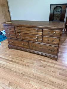 lot 44 image: Dresser - 5 ft wide, 19inches deep, 33 inches tall