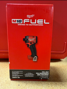 lot 8 image: M18 FUEL 18V Lithium-Ion Brushless Cordless 14 in. Hex Impact Driver BRAND NEW 2953-20 MSRP $179