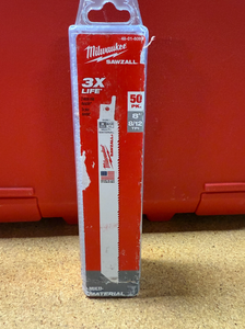 lot 27 image: 50 Pack Milwaukee 8 812 TPI SAWZALL Blades BRAND NEW 48-01-6093 MSRP $125