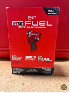 lot 34 image: Milwaukee M12 FUEL 12V Lithium-Ion Brushless Cordless Stubby 38 in. Impact Wrench BRAND NEW 2562-20 MSRP $229