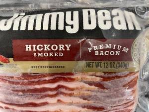 J - Lot of 3 Jimmy Dean Hickory Smoked Premium Bacon 12oz Packages