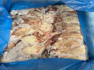 lot 92 image: M - Box of Frozen Unscalded Pork Tongue Tip On, 22.05 lb