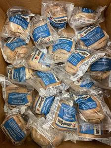 lot 191 image: J - Box of Jimmy Dean Maple Sausage Sandwiches, Individually Wrapped