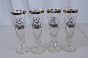 lot 111 image: Set of 4 Universal Studios Collector Glasses, 8.5 in Tall