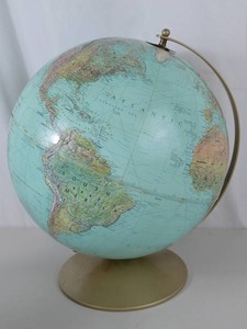 lot 112 image: Replogle True-to-Life 12-Inch Globe with Brass-Tone Base