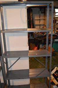 lot 203 image: Metal Storage Shelf Unit