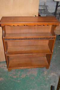 lot 299 image: Vintage Wooden Bookcase 1970s
