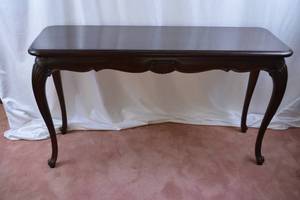 lot 278 image: Carved Wood Dining or Hall Table, 48in x 20in x 29in