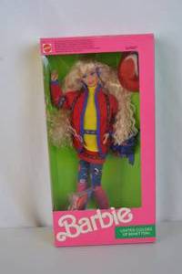 lot 291 image: Barbie United Colors of Benetton Doll 1990 Mattel New in Box