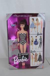 lot 313 image: Barbie 35th Anniversary Special Edition Reproduction 1959 Doll