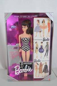 lot 314 image: Barbie 35th Anniversary Doll 1959 Reproduction in Box (Mattel, 1993)
