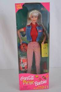 lot 320 image: 1997 Coca-Cola Picnic Barbie Doll Special Edition NIB