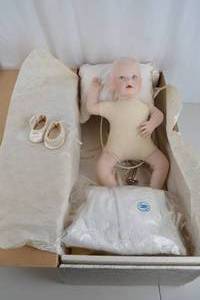 lot 346 image: Franklin Heirloom Baby Doll with Accessories in Original Box