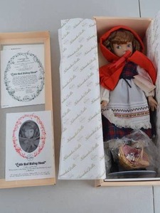 lot 349 image: Knowles Little Red Riding Hood Collectible Doll with COA and Box