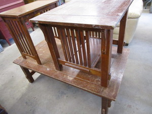lot 5 image: Arts & Crafts style tables coffee ...