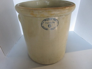 lot 15 image: Western #6 stoneware crock...