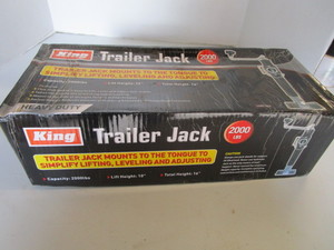 lot 53 image: King trailer jack, 2000lbs, new in ...