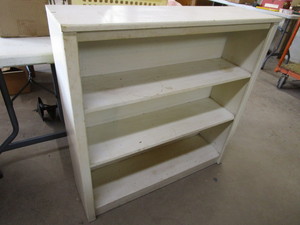 lot 154 image: Wooden book shelf 36W x 10D x 36...