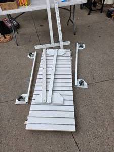 lot 41 image: Free Standing Retail Slat Wall WWheels
