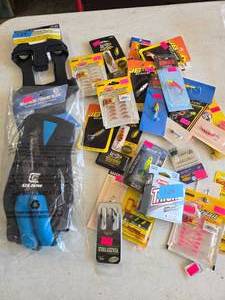 lot 129 image: HT Ice Treads, Clam Glove, & Pan Fish LuresTackle (UNUSED)