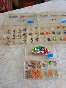 lot 138 image: Snyders & Custom JigsLures & Cases (UNUSED)