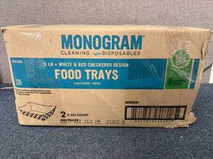 lot 30 image: 500 Monogram Food Trays