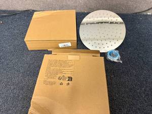 lot 47 image: 2 Stainless Steel 8in Rain Shower Head