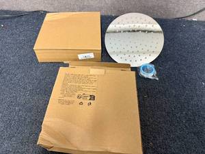 lot 48 image: 2 Stainless Steel 8in Rain Shower Head