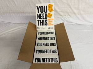 lot 117 image: 6 Boxes of Cheddar Almond Flour Crackers