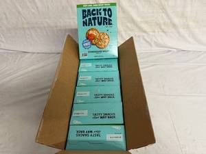 lot 138 image: 6 Back to Nature Stoneground Wheat Crackers