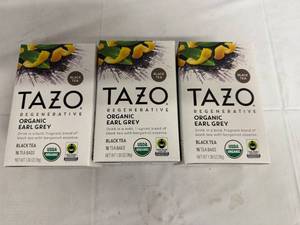 lot 154 image: 3 Packs of Tazo Earl Gray Tea
