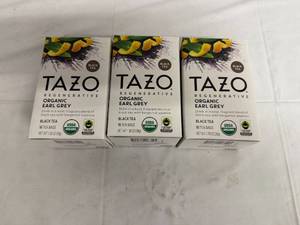 lot 157 image: 6 Packs of Tazo Earl Gray Tea