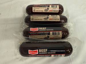 lot 160 image: 4 Klements Beef Summer Sausage