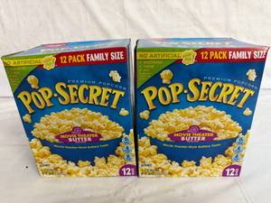 lot 170 image: 2 Boxes of Pop-Secret Movie Theater Butter Popcorn
