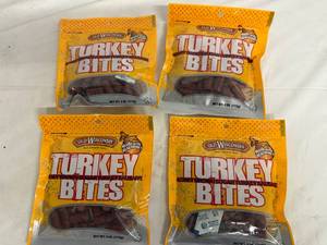 lot 190 image: 4 Bags of Old Wisconsin Turkey Bites