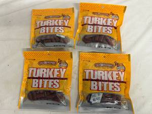 lot 191 image: 4 Bags of Old Wisconsin Turkey Bites